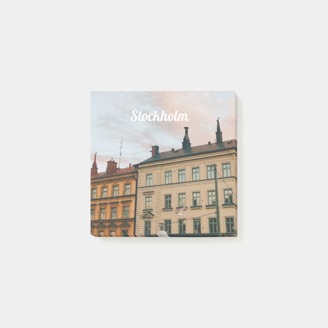 Stockholm Södermalm Cityscape Post-it Notes (Front)