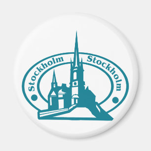 Stockholm Stamp Magnet