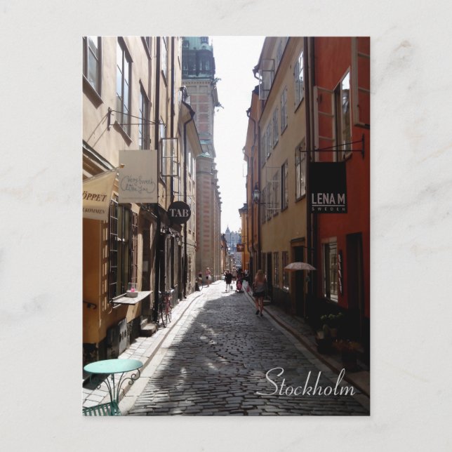 Stockholm street postcard (Front)