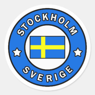 Stockholm Sverige Classic Round Sticker