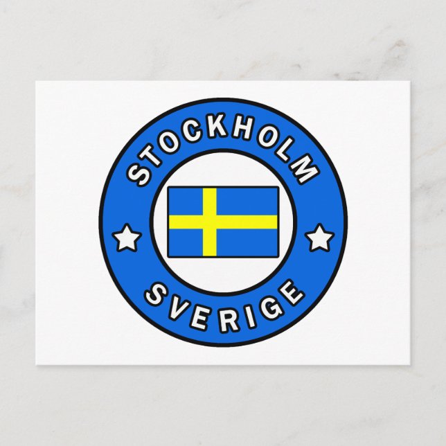 Stockholm Sverige Postcard (Front)