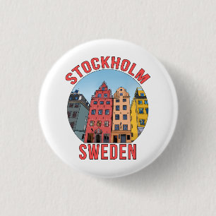Stockholm Sweden 3 Cm Round Badge