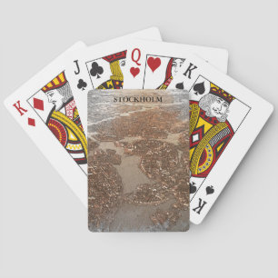 Stockholm Sweden City View Sky Playing Cards