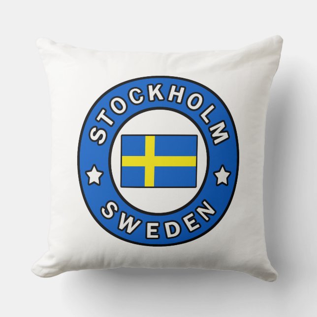 Stockholm Sweden Cushion (Front)