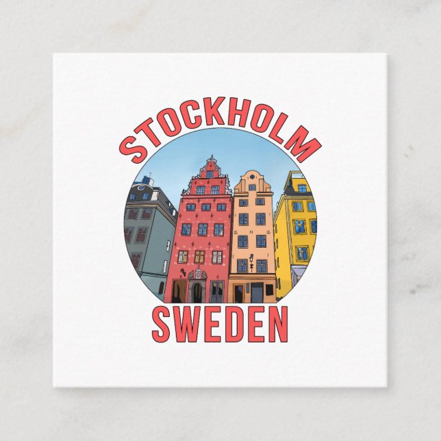 Stockholm Sweden Enclosure Card (Front)