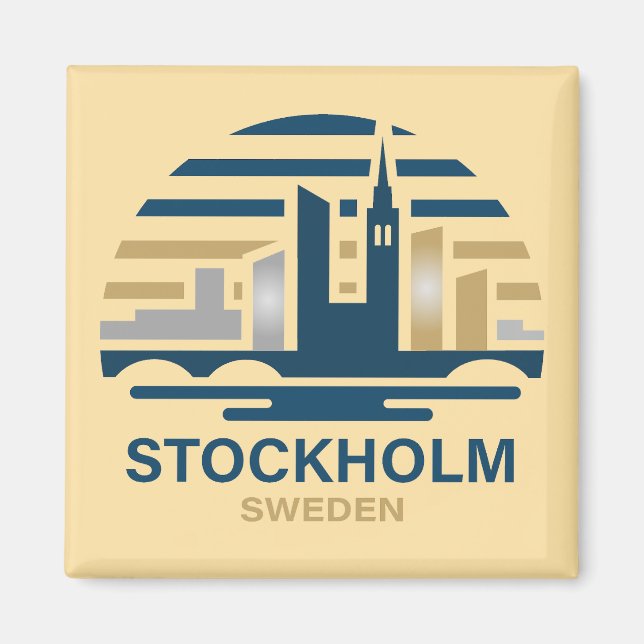Stockholm Sweden Europe Magnet (Front)