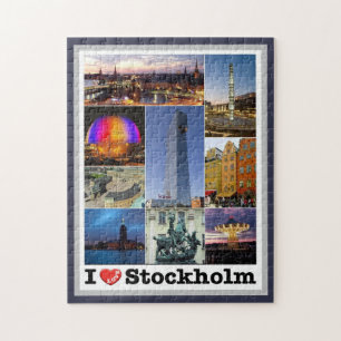 Stockholm - Sweden - I Love - Jigsaw Puzzle