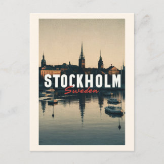 Stockholm sweden  postcard