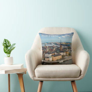 Stockholm, Sweden Postcard Cushion