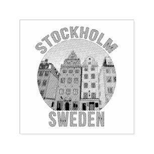 Stockholm Sweden Self-inking Stamp