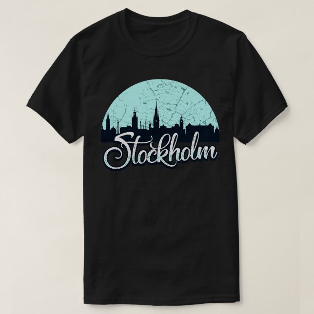 Stockholm Sweden Skyline 5 T-Shirt (Design Front)