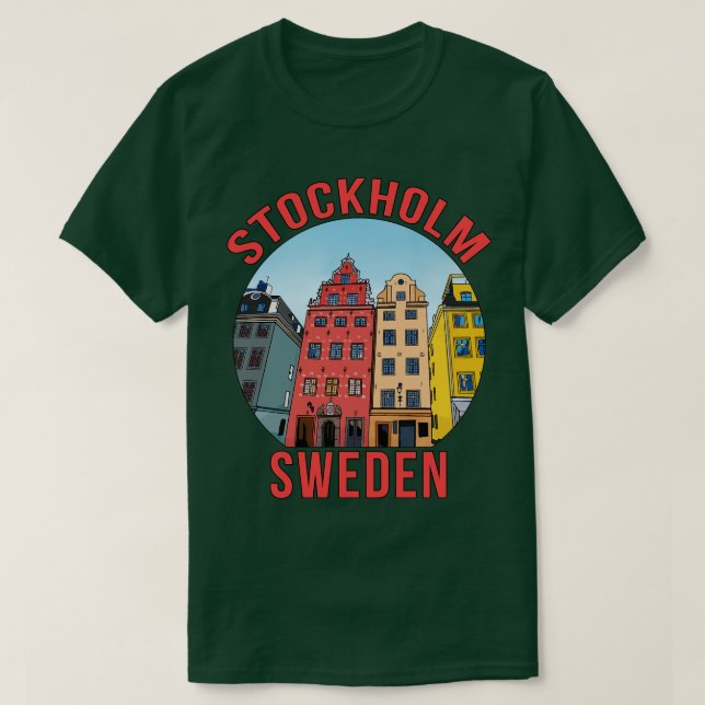 Stockholm Sweden T-Shirt (Design Front)