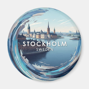 Stockholm Sweden Travel Magnet