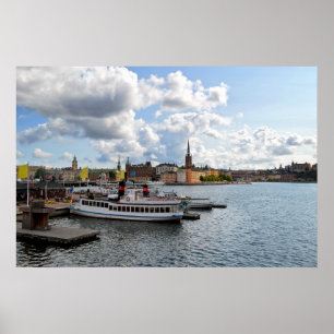 Stockholm Sweden view Poster