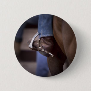 Stockhorse and Spurs 6 Cm Round Badge