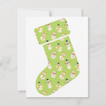Stocking Christmas card 