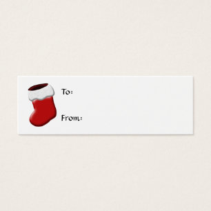 Stocking Christmas Gift Tag