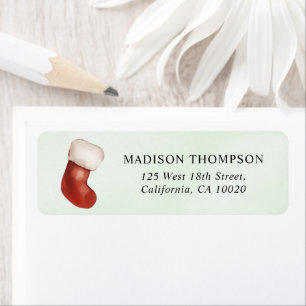 Stocking Christmas Party  Return Address