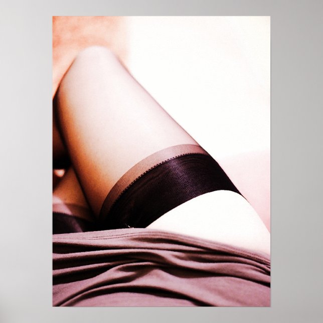 Stocking Legs Revealed Under Skirt Poster (Front)