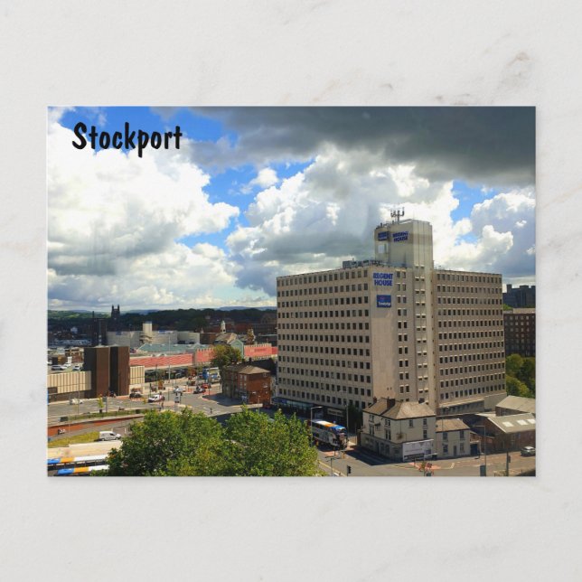 Stockport Center Postcard (Front)