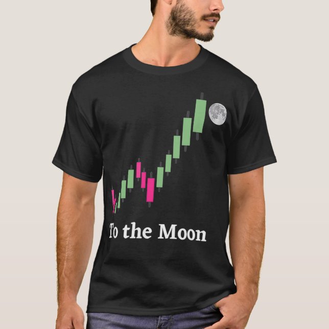 Stocks Market Trading Bulls To The Moon T-Shirt (Front)