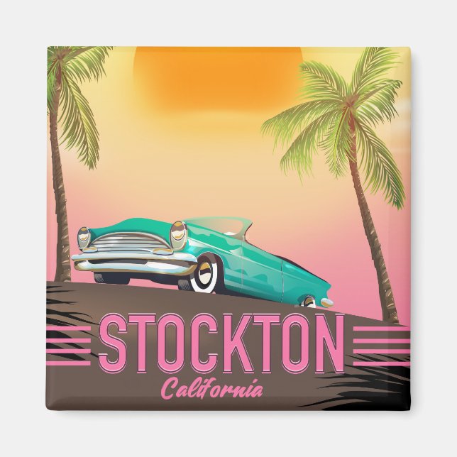 Stockton California USA Magnet (Front)