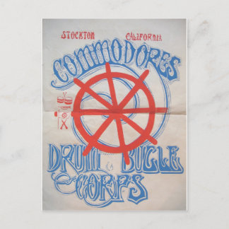 Stockton Commodores Drum and Bugle Corps Postcard