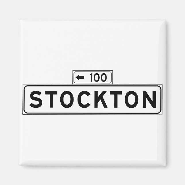 Stockton St., San Francisco Street Sign Magnet (Front)