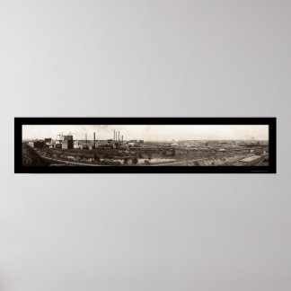 Stockyards Omaha NE Photo 1914 Poster