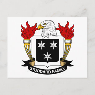 Stoddard Family Crest Postcard