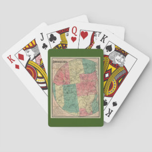 Stoddard's Map of the Adirondack Wilderness, 1883 Playing Cards