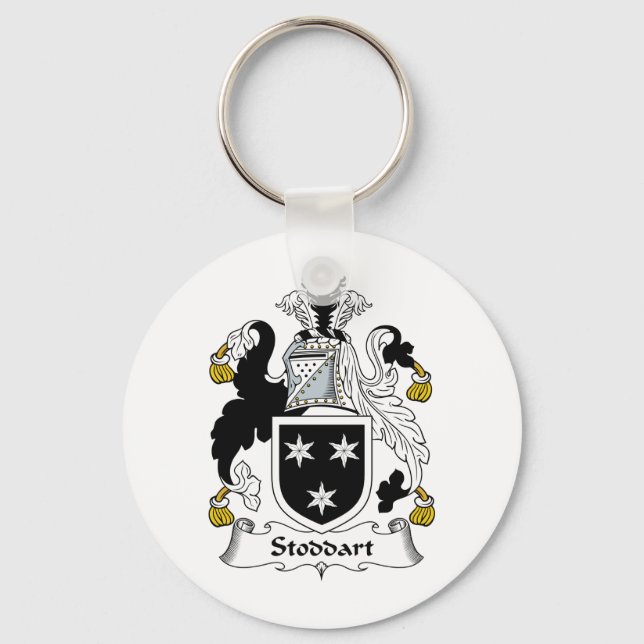 Stoddart Family Crest Key Ring (Front)