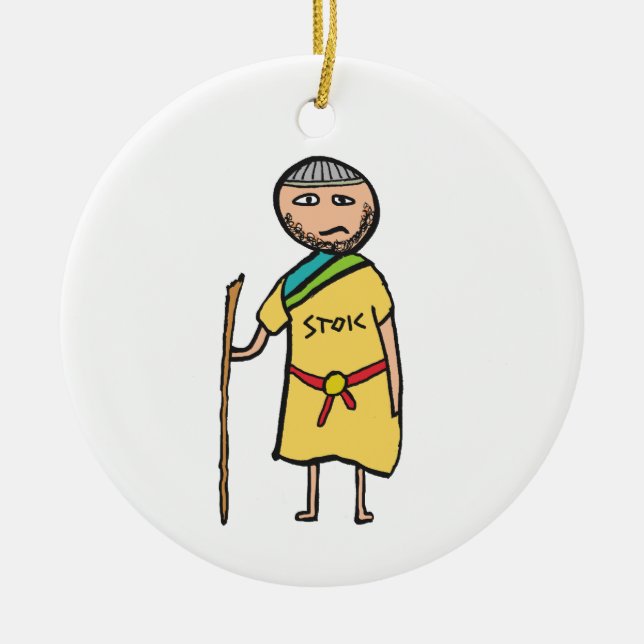 Stoic Ceramic Tree Decoration (Front)