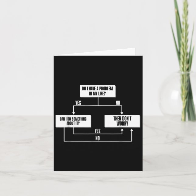 Stoic Flow Chart Philosophy Marcus Aurelius Wisdom Card (Front)