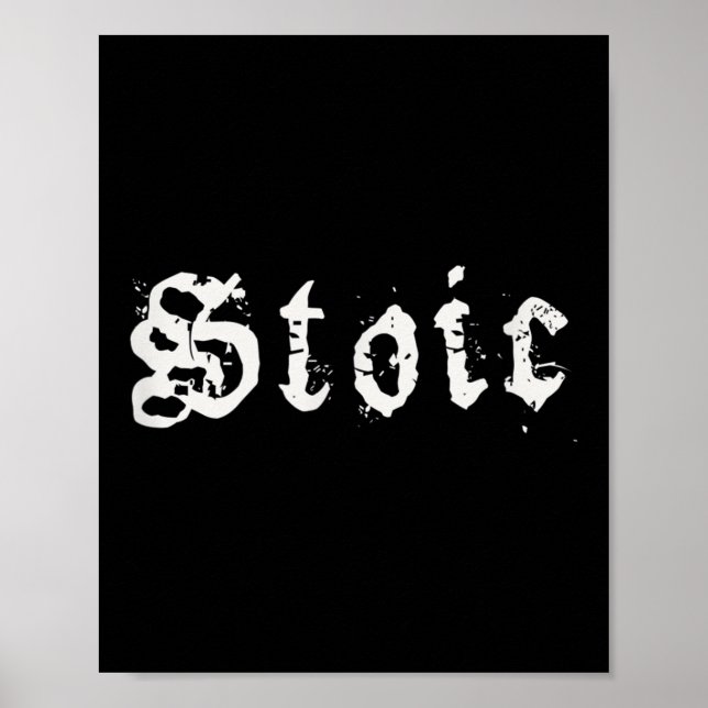 Stoic Hellenistic Philosophy Minimalism Stoicism  Poster (Front)