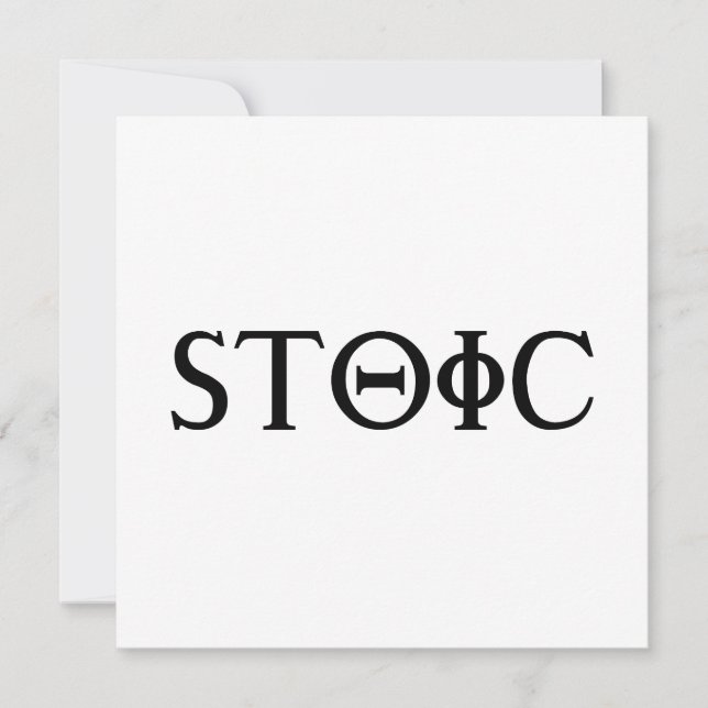 Stoic Invitation (Front)