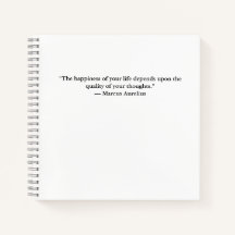 Stoic Marcus Aurelius Quote Journal Notebook