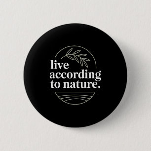 Stoic Philosoper Quote Motivational Stoicism Zeno  6 Cm Round Badge