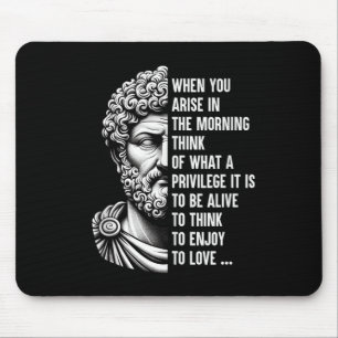 Stoic Philosopher Marcus Aurelius Shirt Motivation Mouse Pad