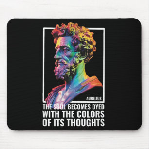 Stoic Philosopher Quote Greek Philosophy Marcus Au Mouse Pad