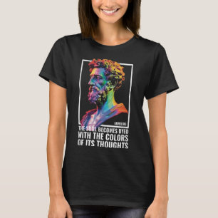 Stoic Philosopher Quote Greek Philosophy Marcus Au T-Shirt