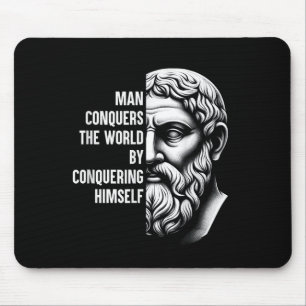 Stoic Philosopher Zeno Of Citium Quote Motivationa Mouse Pad