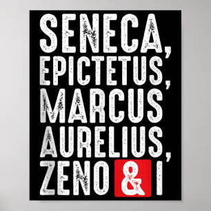 Stoic Philosophers Wisdom Quotes For Philosophy Ta Poster