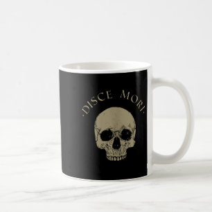 Stoic Philosophy Disce Mori Skull Stoicism Quote T Coffee Mug