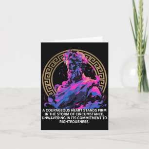 Stoic Philosophy Epic Old Greek Stoicism Inspirati Card