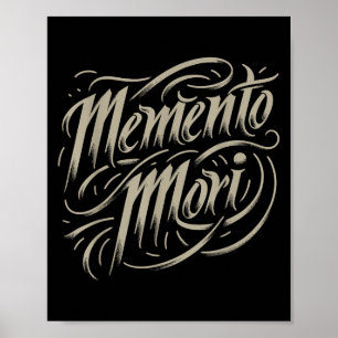 Stoic Philosophy Memento Mori Amor Fati Skull Stoi Poster
