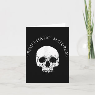 Stoic Philosophy Premeditatio Malorum Skull Stoici Card