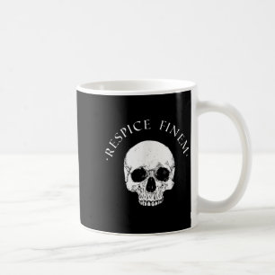 Stoic Philosophy Respice Finem Skull Stoicism Quot Coffee Mug
