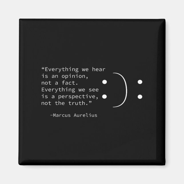 Stoic Quote By Marcus Aurelius, Stoicism Philosoph Magnet (Front)