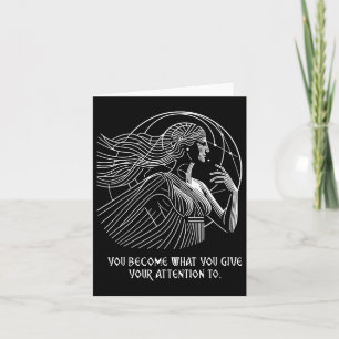 Stoic Quote You Become What You Give Your Attentio Card